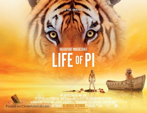 Life of Pi - British Movie Poster