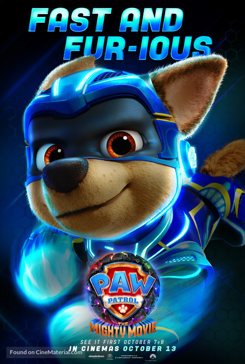 PAW Patrol: The Mighty Movie - British Movie Poster