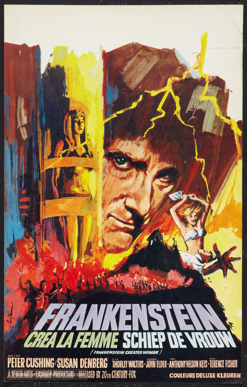 Frankenstein Created Woman - Belgian Movie Poster