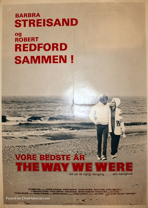 The Way We Were - Danish Movie Poster