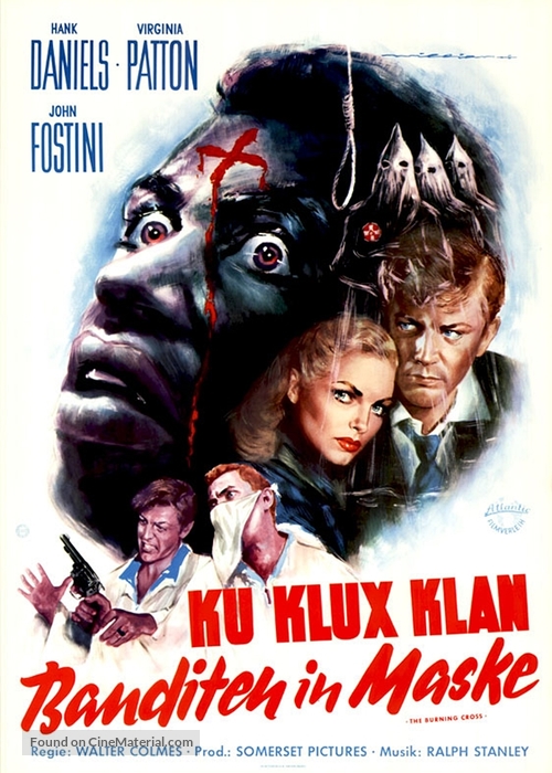 The Burning Cross - German Movie Poster