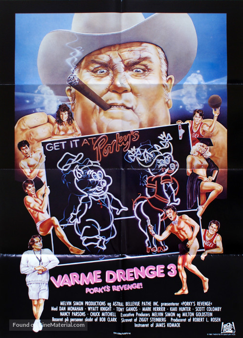 Porky&#039;s Revenge - Danish Movie Poster