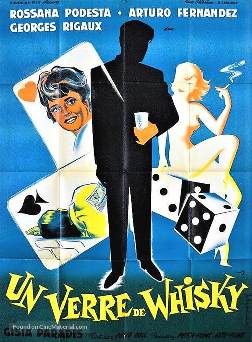 Vaso de whisky, Un - French Movie Poster