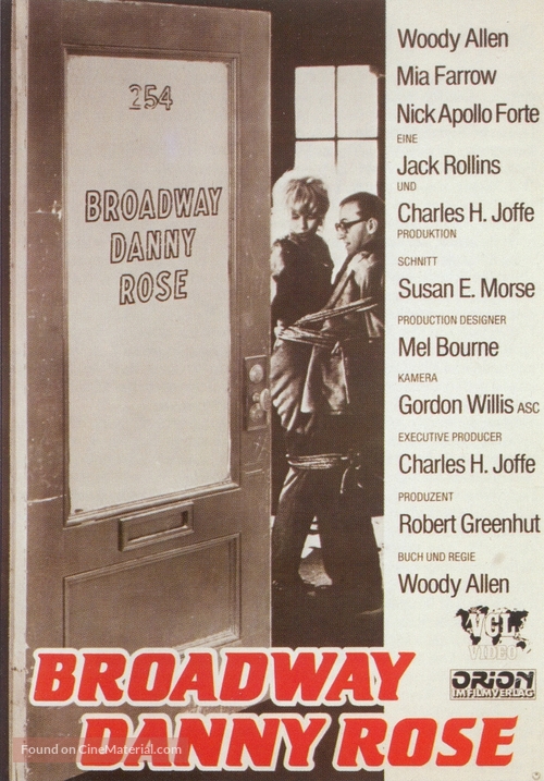 Broadway Danny Rose - German Movie Poster
