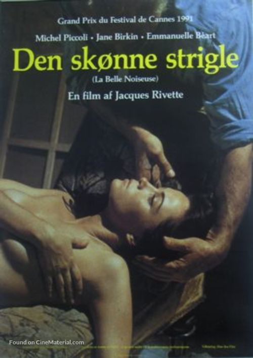 La belle noiseuse - Danish Movie Poster