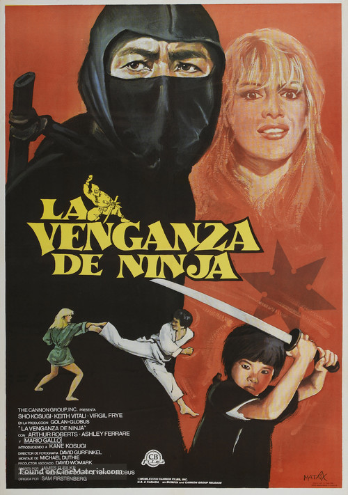Revenge Of The Ninja - Spanish Movie Poster