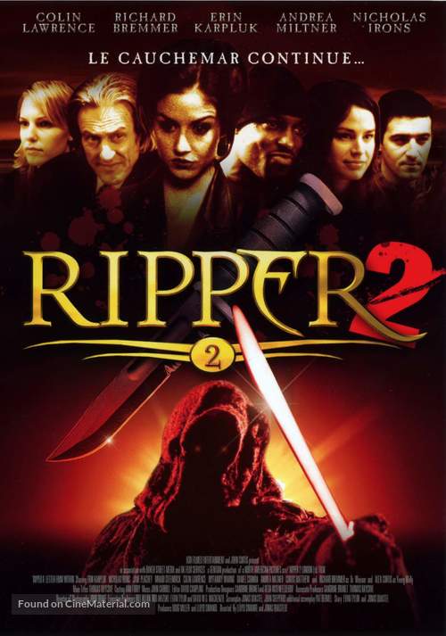 Ripper 2: Letter from Within - French DVD movie cover