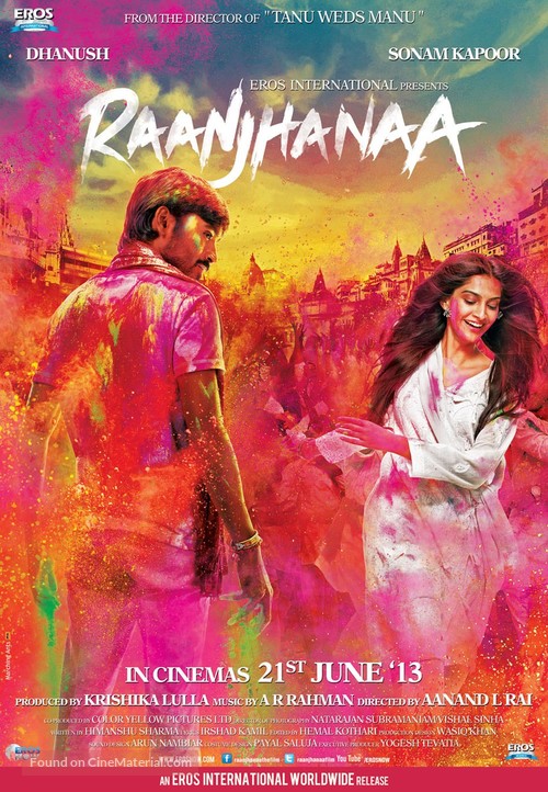 Raanjhanaa - Indian Movie Poster