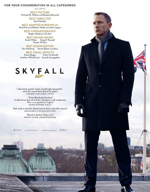 Skyfall - For your consideration movie poster