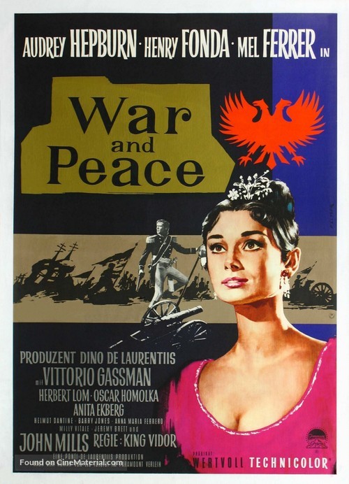 War and Peace - German Movie Poster