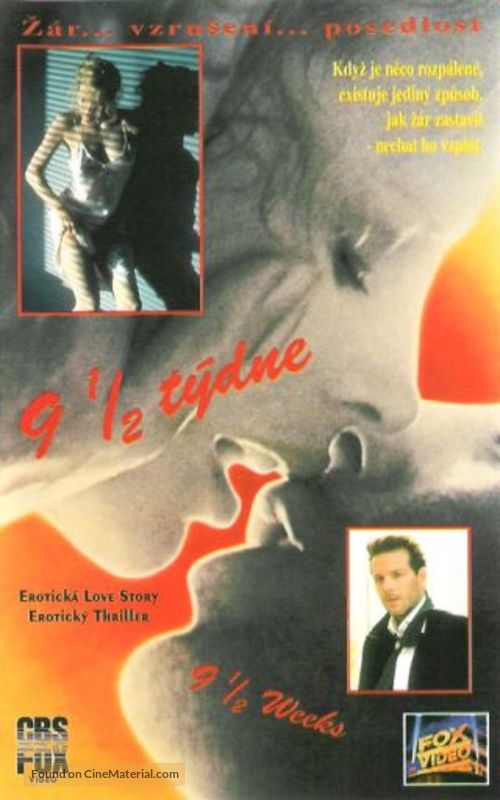 Nine 1/2 Weeks - Czech VHS movie cover