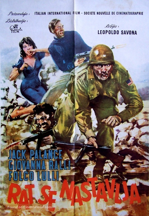 Guerra continua, La - Yugoslav Movie Poster