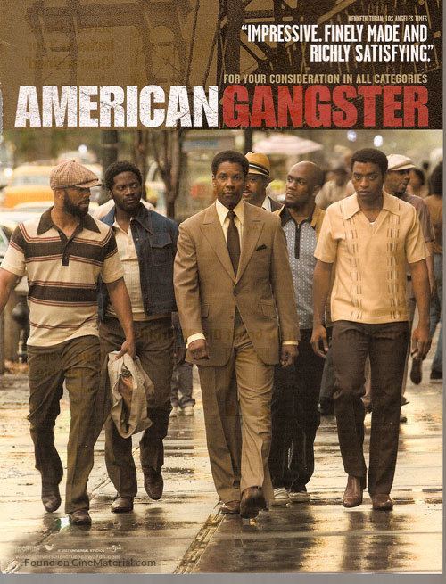 American Gangster (2007) for your consideration movie poster