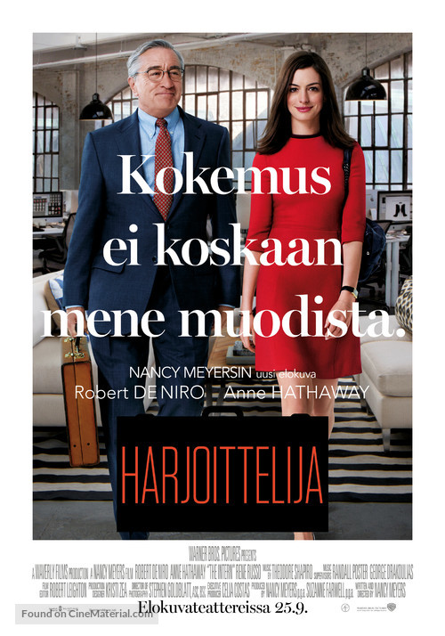 The Intern - Finnish Movie Poster