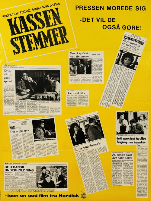 Kassen stemmer - Danish Movie Poster