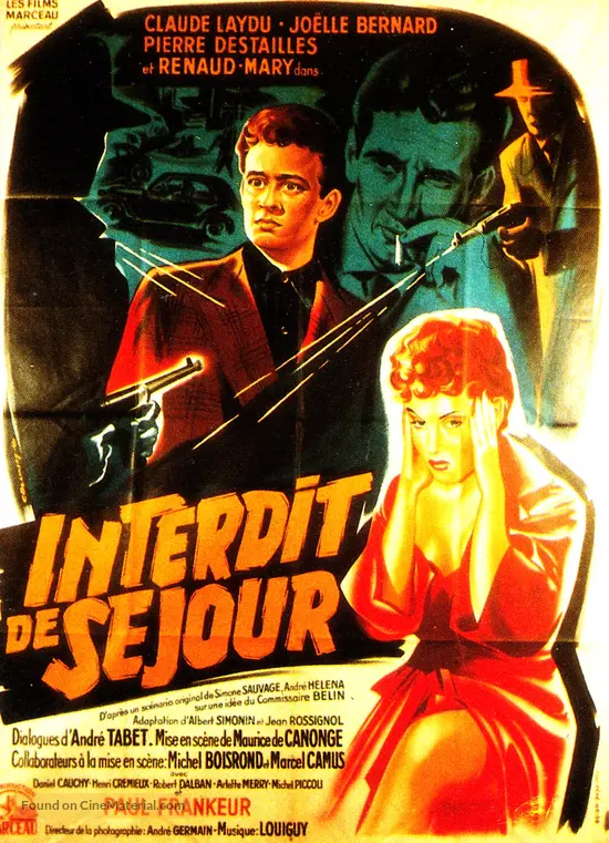 Interdit de s&eacute;jour - French Movie Poster