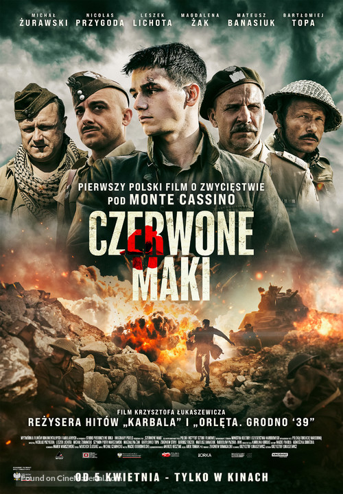 Czerwone maki - Polish Movie Poster