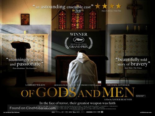 Des hommes et des dieux - British Movie Poster