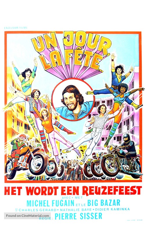 Un jour, la f&ecirc;te - Belgian Movie Poster