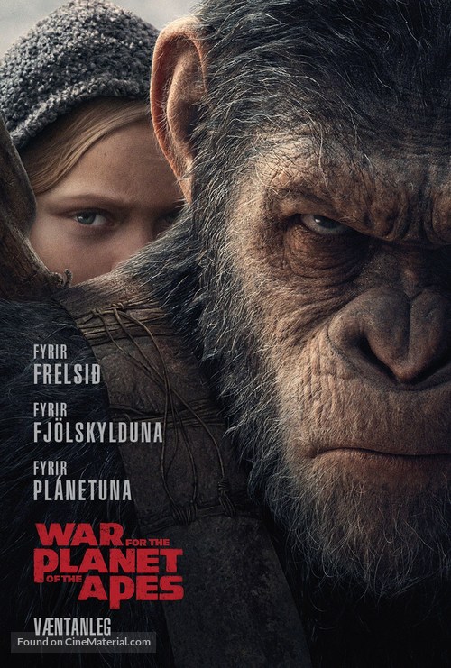 War for the Planet of the Apes - Icelandic Movie Poster