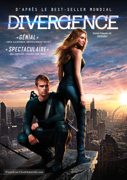 Divergent - Canadian DVD movie cover