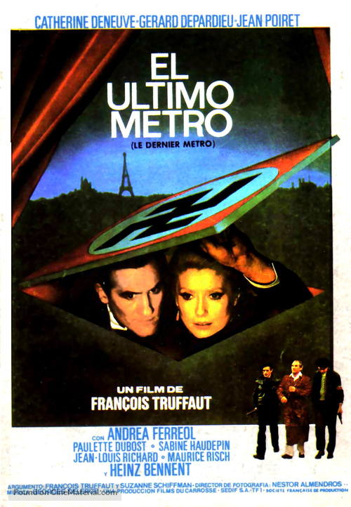 Le dernier m&eacute;tro - Spanish Movie Poster