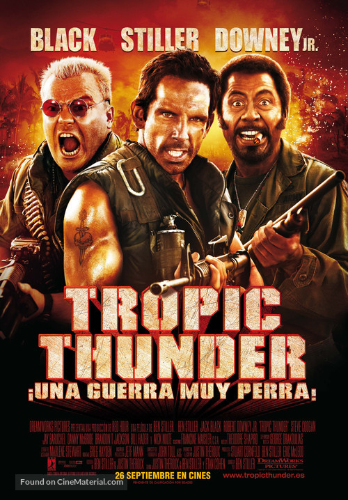 Tropic Thunder - Spanish Movie Poster