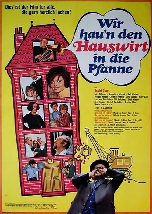 Wir hau&#039;n den Hauswirt in die Pfanne - German Movie Poster