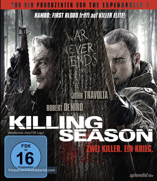 Killing Season - German Blu-Ray movie cover