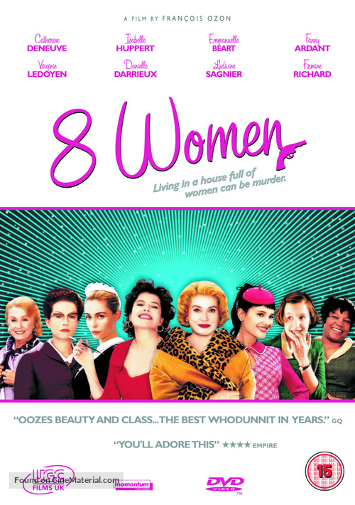 8 femmes - British DVD movie cover