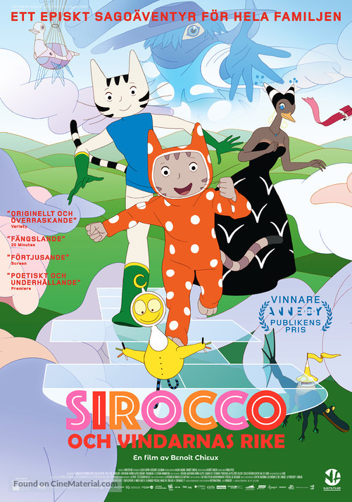 Sirocco et le royaume des courants d&#039;air - Swedish Movie Poster