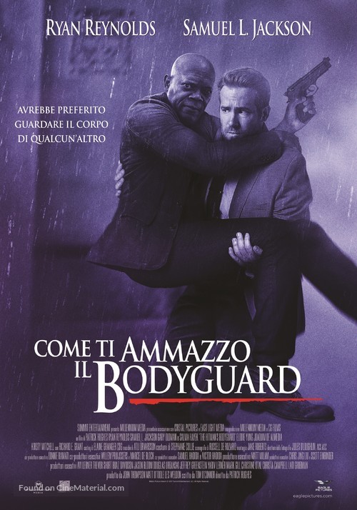 The Hitman&#039;s Bodyguard - Italian Movie Poster