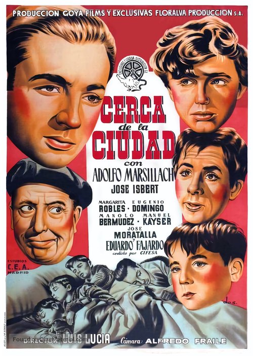 Cerca de la ciudad - Spanish Movie Poster