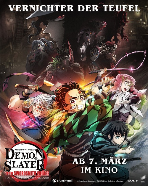 Demon Slayer: Kimetsu no Yaiba- To the Swordsmith Village - German Movie Poster