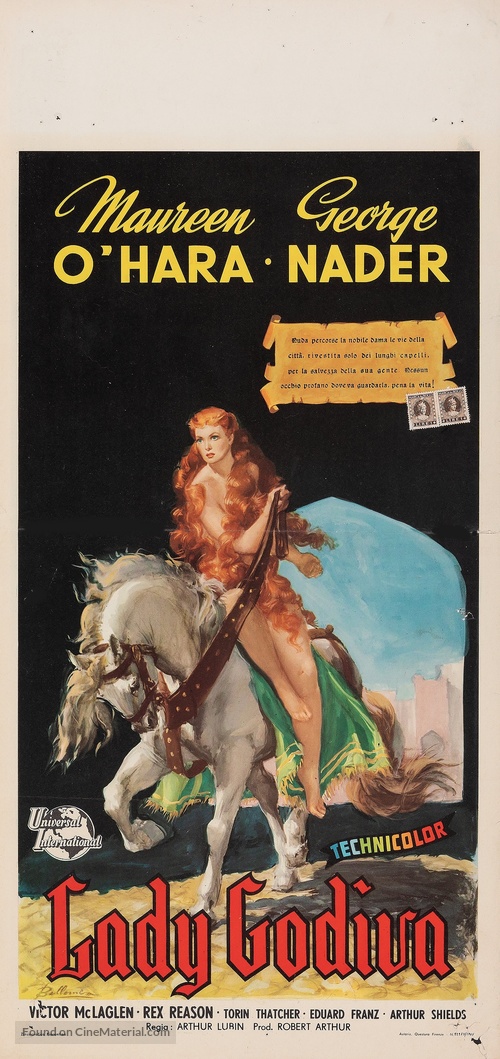 Lady Godiva of Coventry - Italian Movie Poster