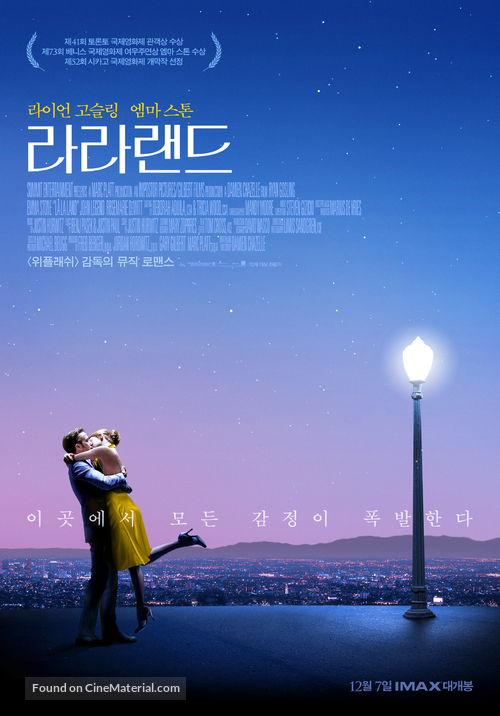 La La Land VENICE OSCARS 2016 Korean Mini Movie Posters Movie Flyers A4 Size 