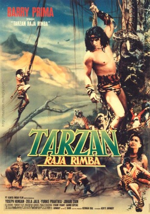 Tarzan raja rimba - Indonesian Movie Poster