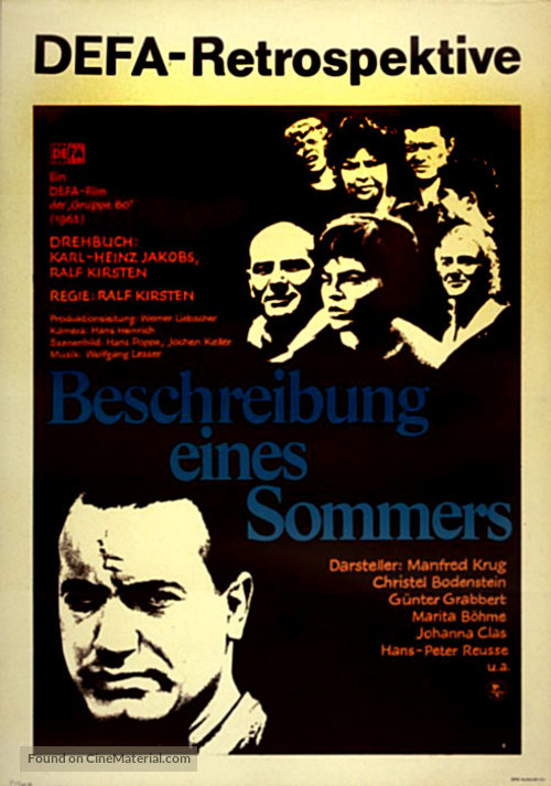 Beschreibung eines Sommers - German Movie Poster