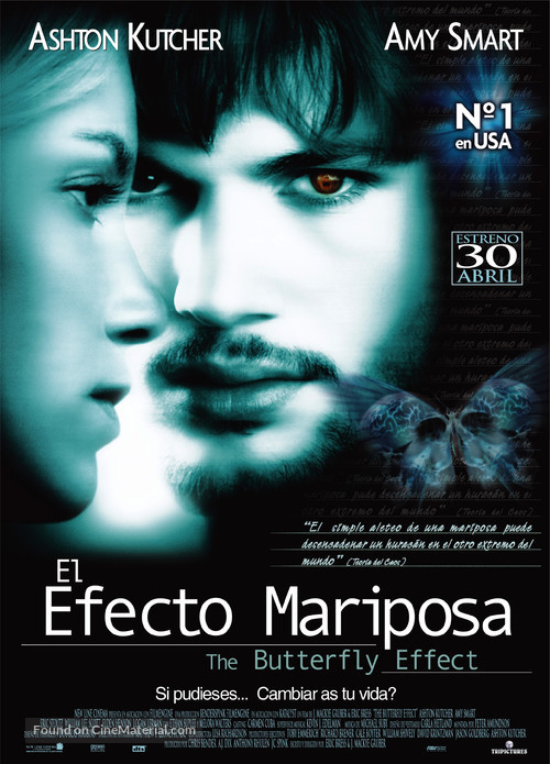 The Butterfly Effect - Spanish Movie Poster