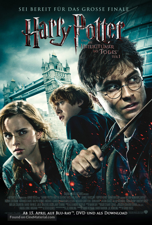 Harry Potter and the Deathly Hallows: Part I - German Video release movie poster