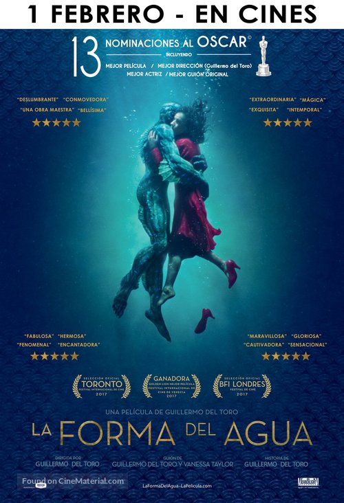 The Shape of Water - Panamanian Movie Poster