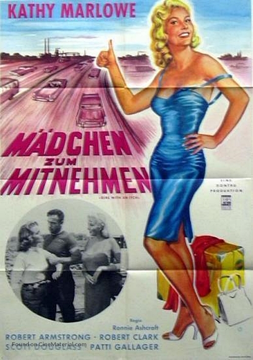 Girl with an Itch - German Movie Poster