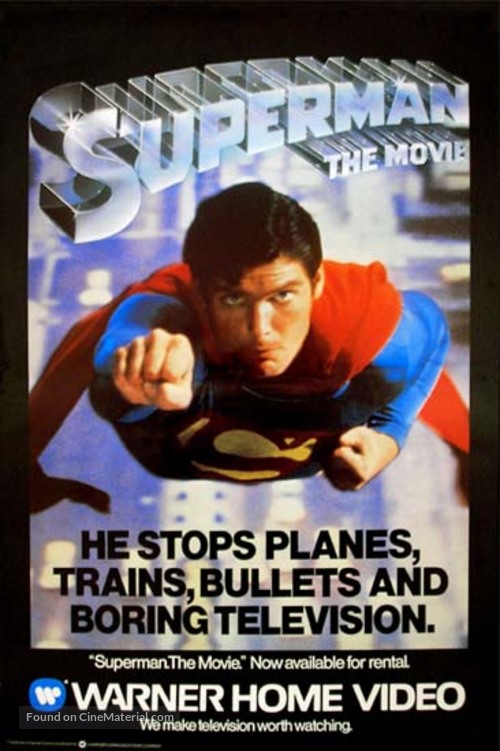 Superman - British VHS movie cover