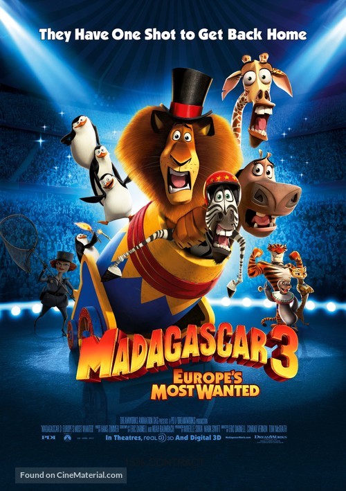 Madagascar 3: Europe's Most Wanted - Movie Poster