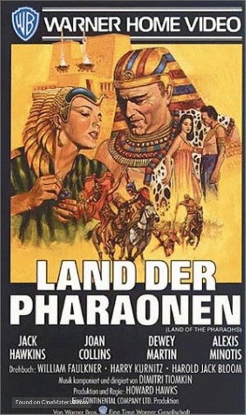 Land of the Pharaohs - German VHS movie cover