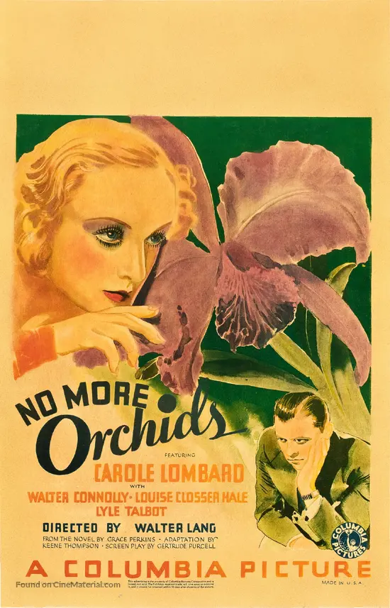 No More Orchids 1932 Movie Poster