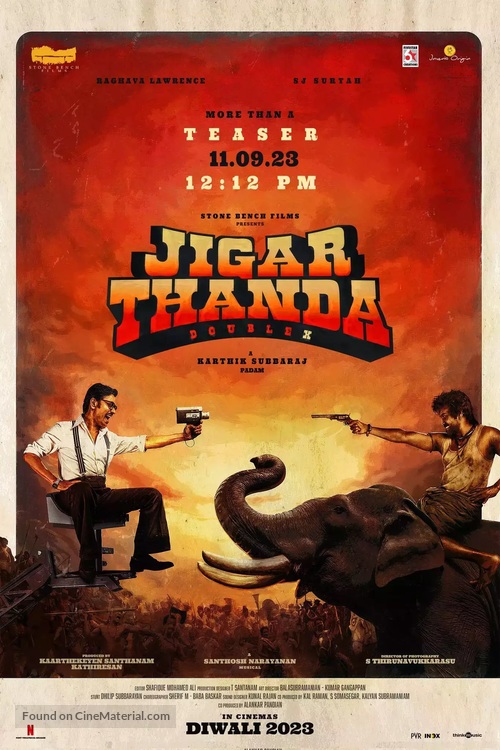 Jigarthanda DoubleX - Indian Movie Poster