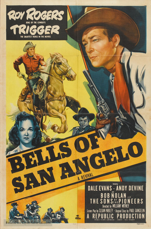 Bells of San Angelo - Re-release movie poster