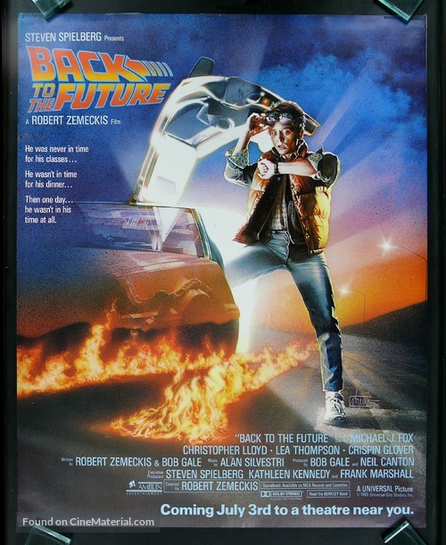 Back to the Future - Advance movie poster