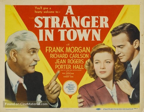 A Stranger in Town - Movie Poster